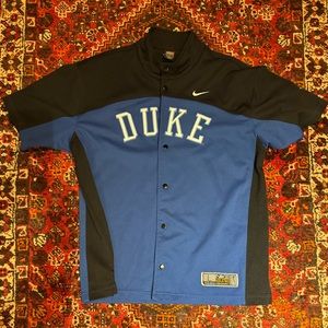 NIKE - Duke Blue Devils Team Elite Basketball Warm up Button Up - Men's Size L